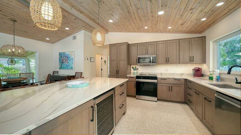 Beverage fridge on Island