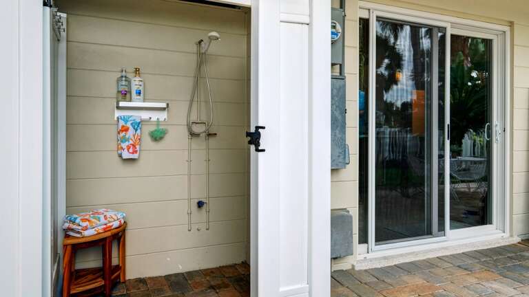 Private Shower with hot water