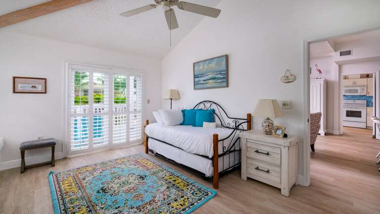 3rd Bedroom with Day Bed Trundle and Balcony