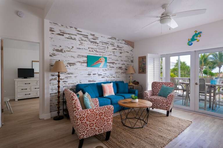 Living Room with  Walk-Out  Balcony