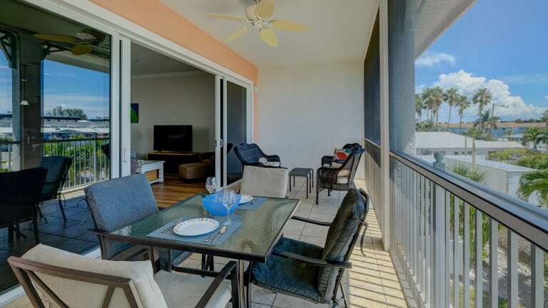 Exit to the screened Balcony