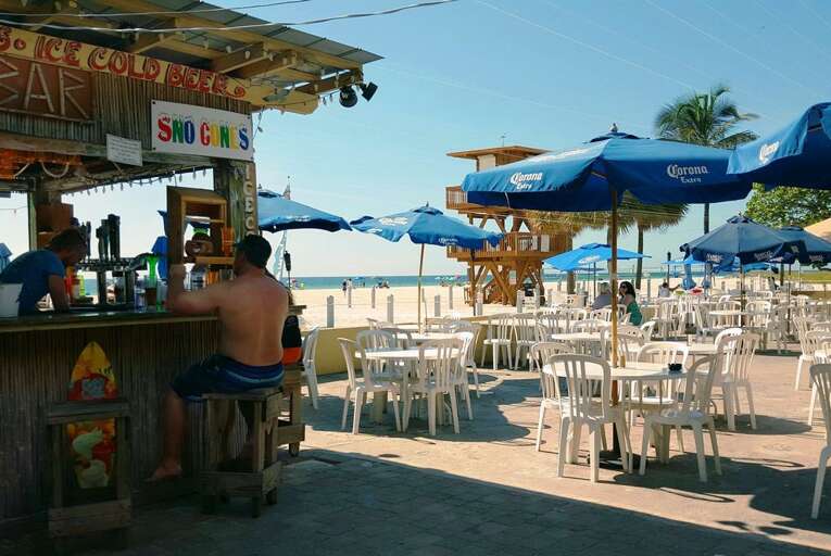 Stroll South on the Beach for Evening TIKI and Live Music