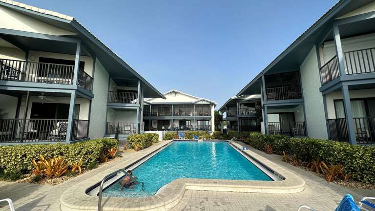 Swim or relax in heated pool