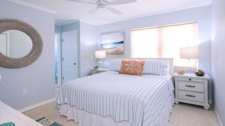 Primary bedroom with king