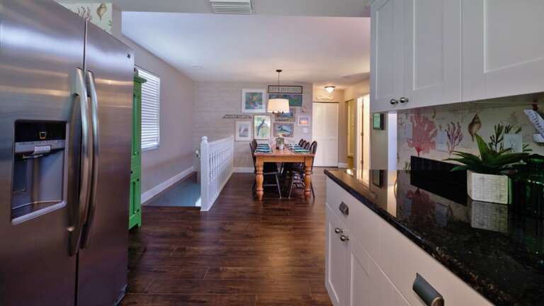 Stairwell to Laundry Room and Extra Shower