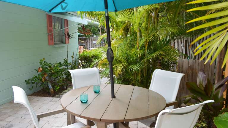 Dine and grill just off the kitchen Dine and grill just off the kitchen