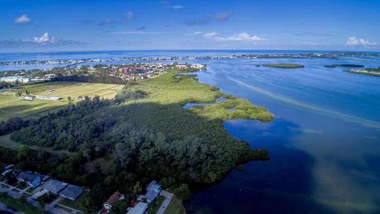Water view to Anna Maria Island, just 2 miles