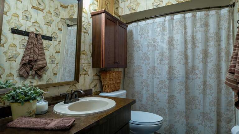 Bath has Tub/Shower Combo