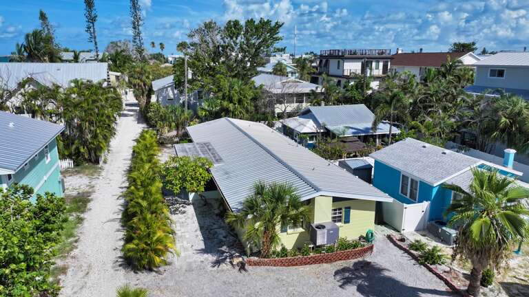 Aerial view of Path to North end dining
