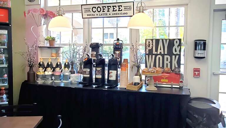 Coffee Bar to start your day at 2 Scoops