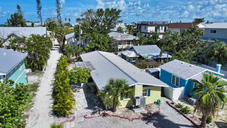 Aerial View of Home and Path to North End of Anna Maria Aerial View of Home and Path to North End of Anna Maria