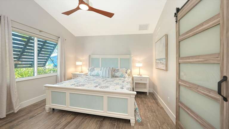 Primary bedroom with king