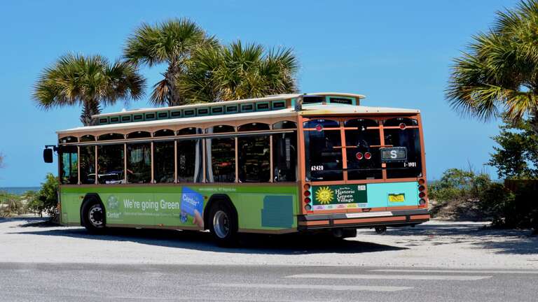 Free Trolley stops out front every 20 mins
