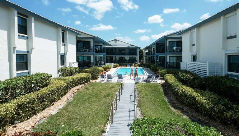 Path from Pool to Sun Deck