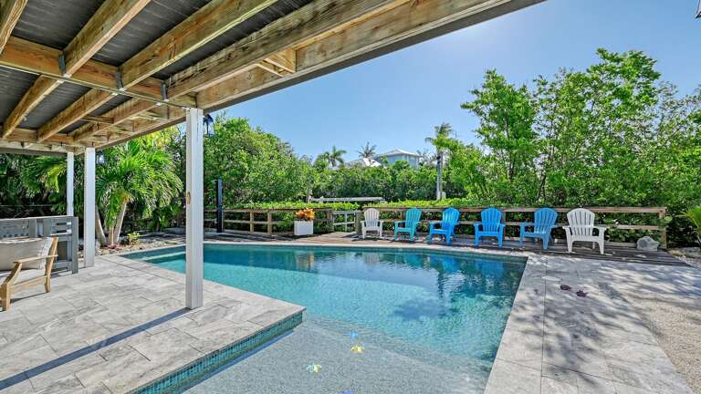 Secluded heated pool