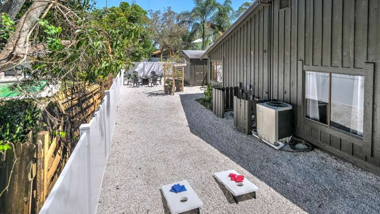 Fun Place on the Side to Enjoy a Game of Corn Hole