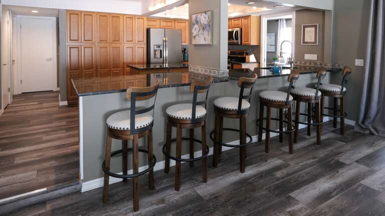 Countertop Seating for Quick Meals or Extra Seats