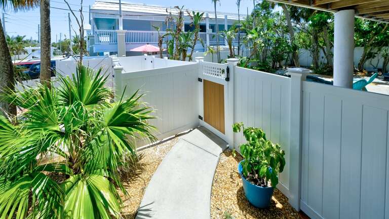 Pool gate just out front