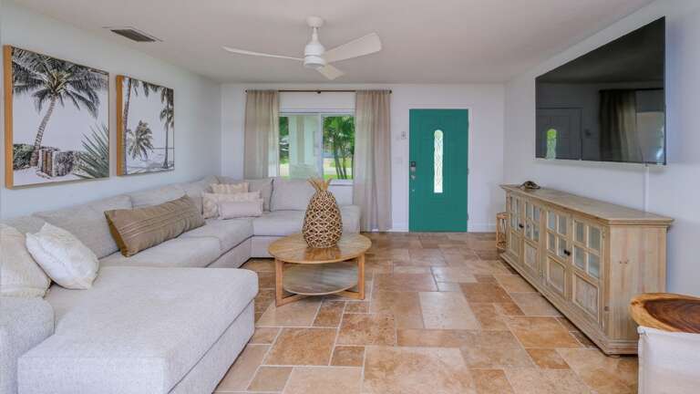 Comfortable furnishings for TV viewing