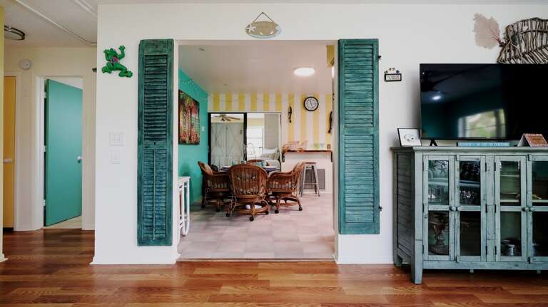 The Kitchen is Located Right off the Living Room