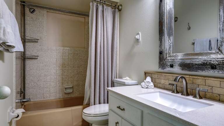 Second Bathroom Has a Tub/Shower Combo