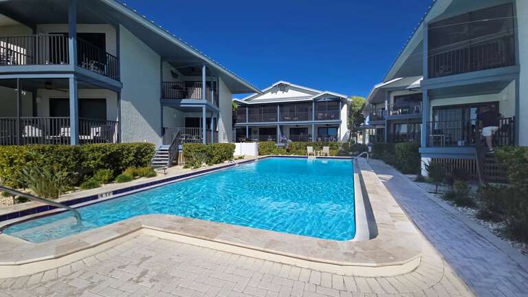 Relax in heated pool