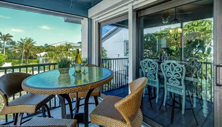 DIne Inside or on the Balcony