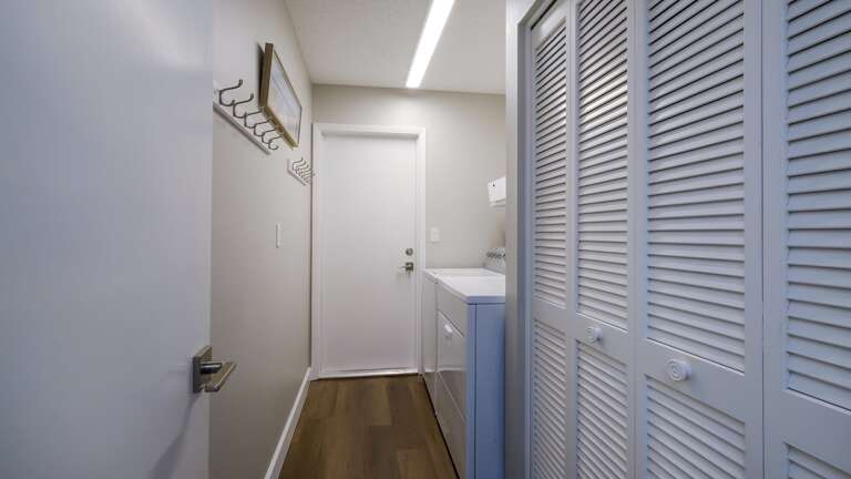 Laundry room with garage access