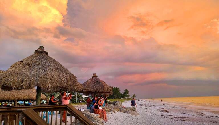 Enjoy Beach Tiki's and Sunsets