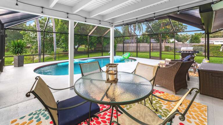 New pool cage makes outdoor life bug free