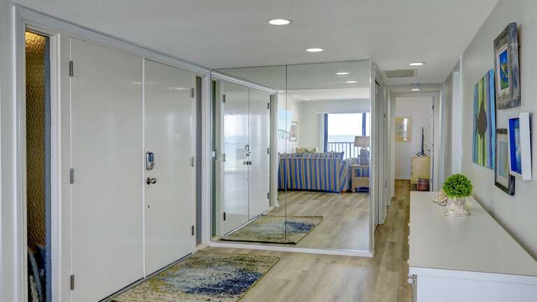 Enter and Exit the Unit through French Doors