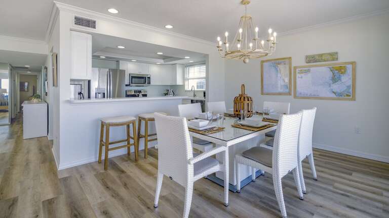 Convenient Kitchen with Walk-Through to Table