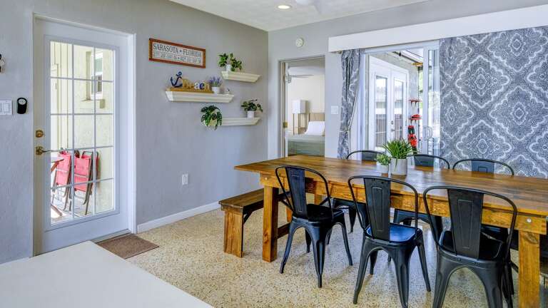 There is Access to Carport and Lanai Right Off Dining Area