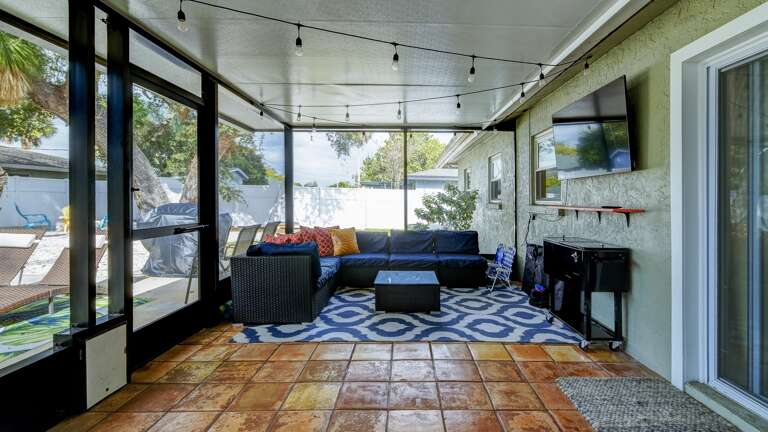 Provides a Comfortable Living Space with TV for Entertainment