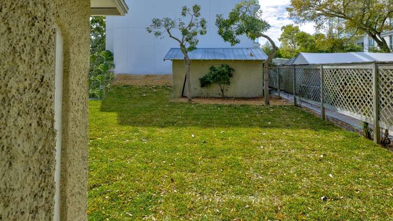 Back Yard with Green Space