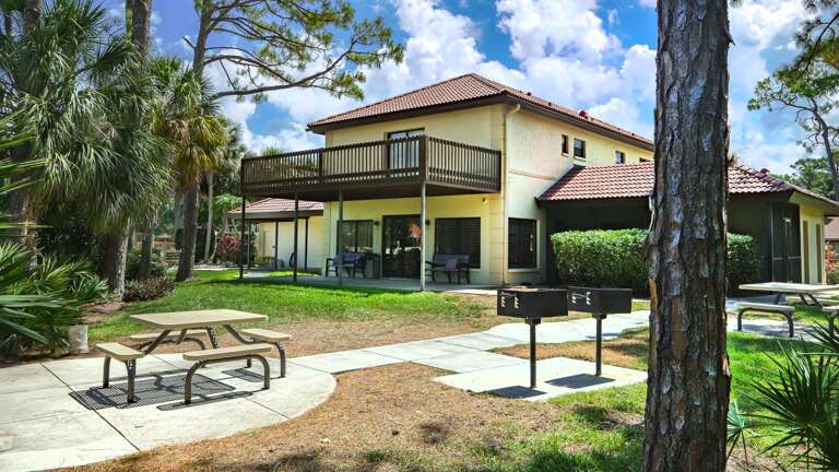 Grilling Area Behind the Clubhouse