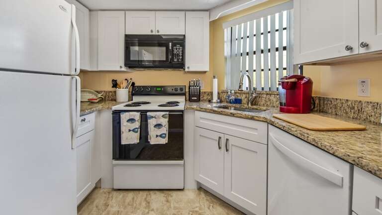 Galley Kitchen with Keurig