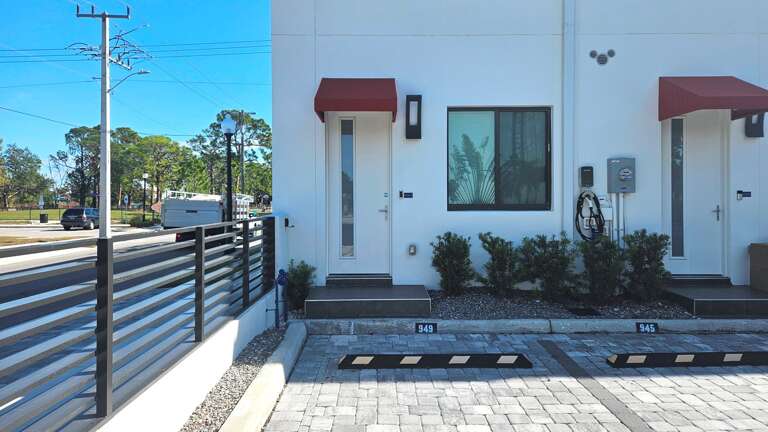 Parking just outside the back door Parking just outside the back door