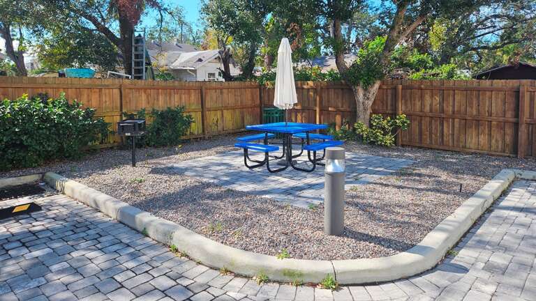 Picnic space with grill Picnic space with grill