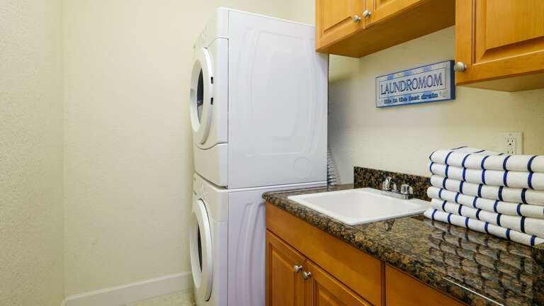 High efficiency laundry  with beach towels