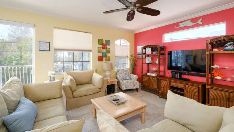 Gathering space with smart TV