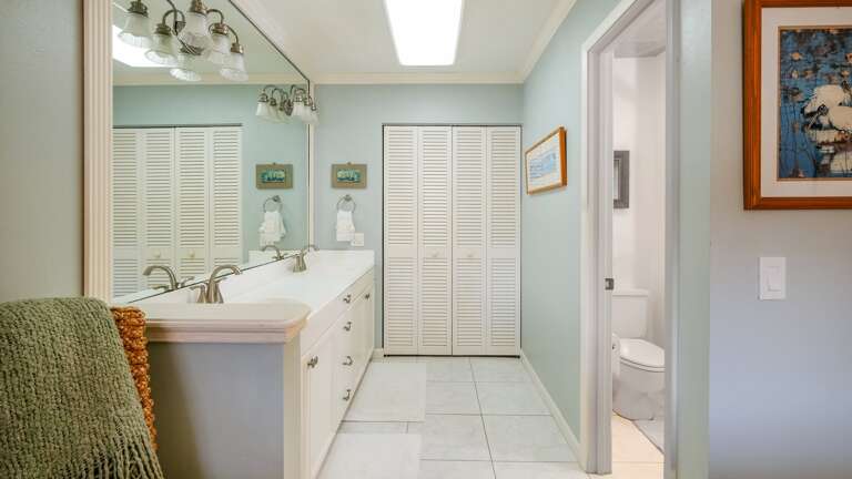 Ensuite Bath with Separate Room for Water Closet and Shower