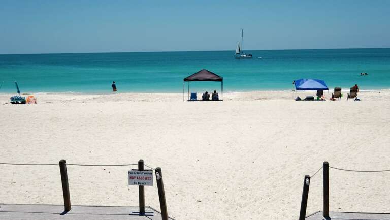 Expansive Beach Playground