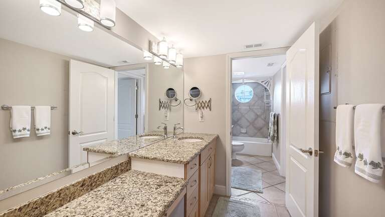Large Vanity with Private Water Closet