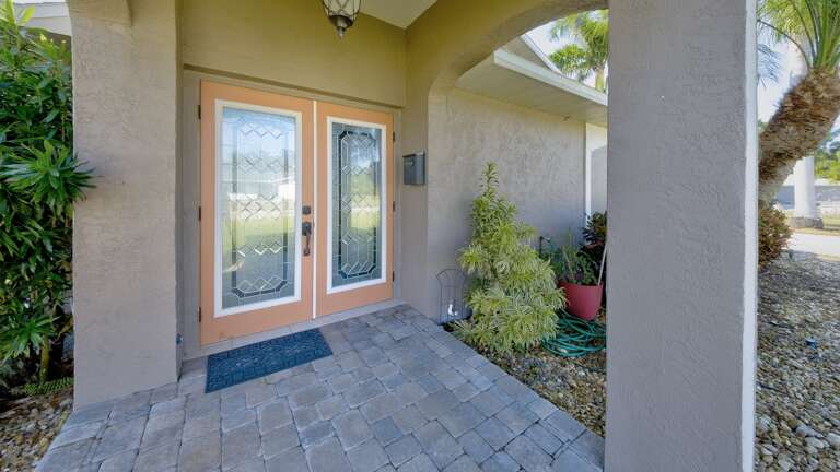 Enter Through Double Glass Doors