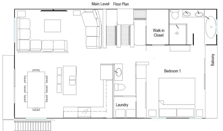 Main Level Floor Plan