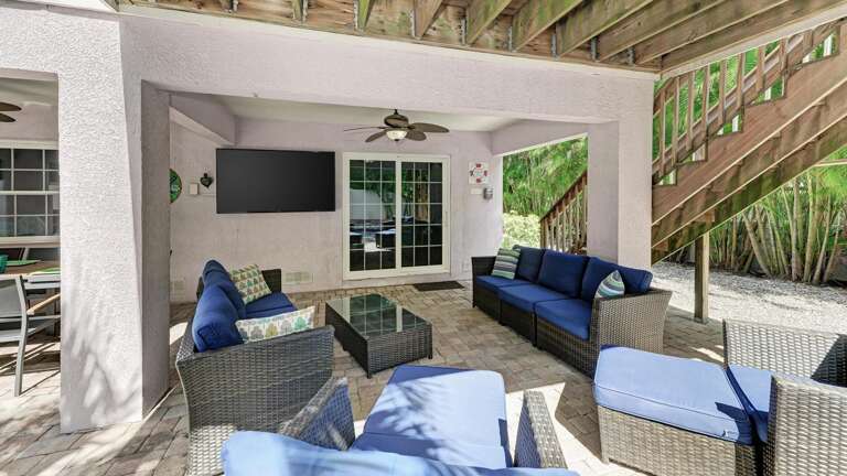 TV allows Game Day by the Pool