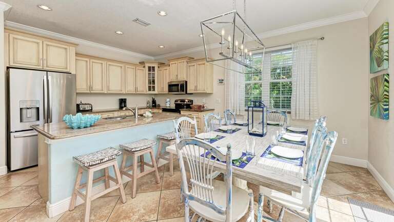 Dine at Table and at Island Counter