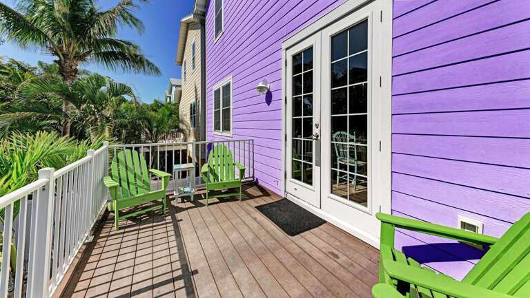 Balcony overlooking the Pool
