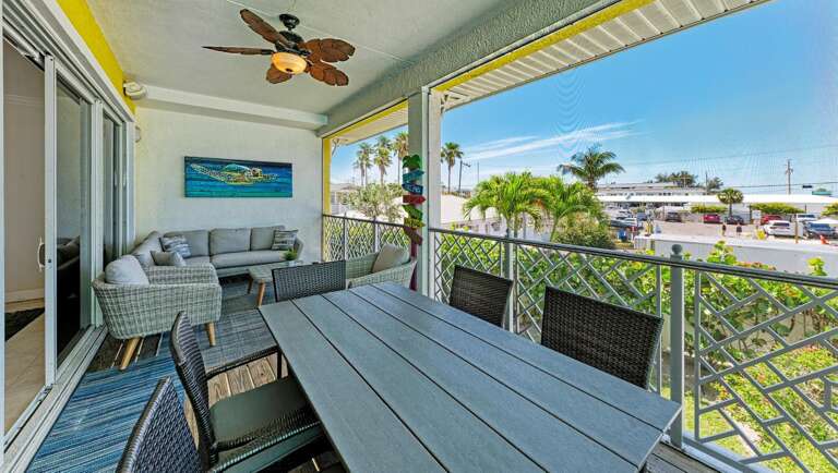 Or Choose to Dine on the Balcony